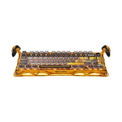 Gravastar Mercury K1 Pro Gaming Keyboard Battle Worn Yellow