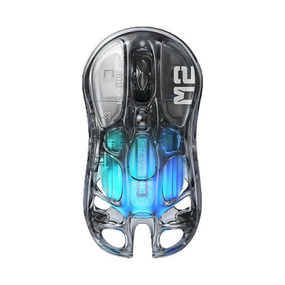Gravastar Mercury M2 Tri-Mode Gaming Mouse Transparent Black