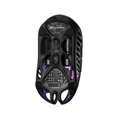 GravaStar Mercury X Pro 8KHz Wireless Gaming Mouse Black