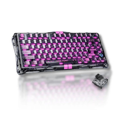 GravaStar Mercury V75 Lite Gaming Keyboard & RGB Trans-Black GravaStar