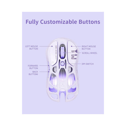 Gravastar Mercury M1 Pro Wireless Gaming Mouse Lavender