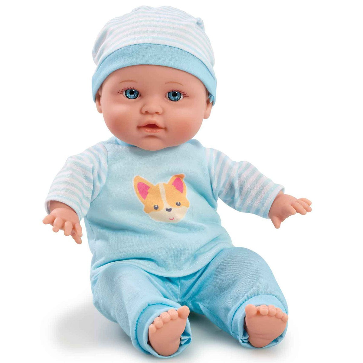 Be My Baby Cuddly Baby Doll in Blue Outfit Addo