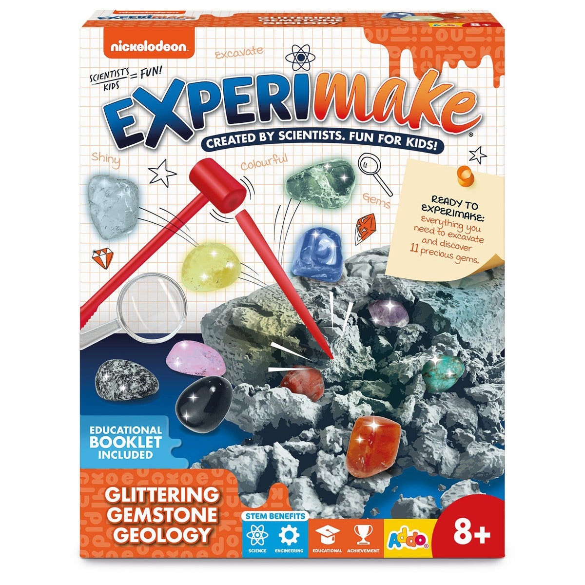 Nickelodeon Experimake Gemstone Geology Science Kit Addo