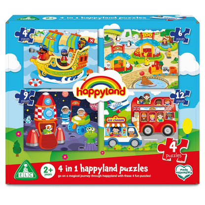 Happyland 4 in 1 Puzzles Early Learning Centre