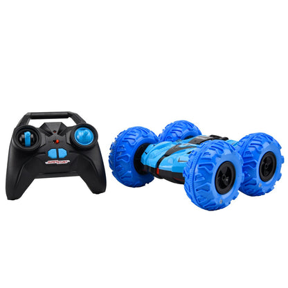 Inflate Wheels Stunt Remote Control Car Blue Addo