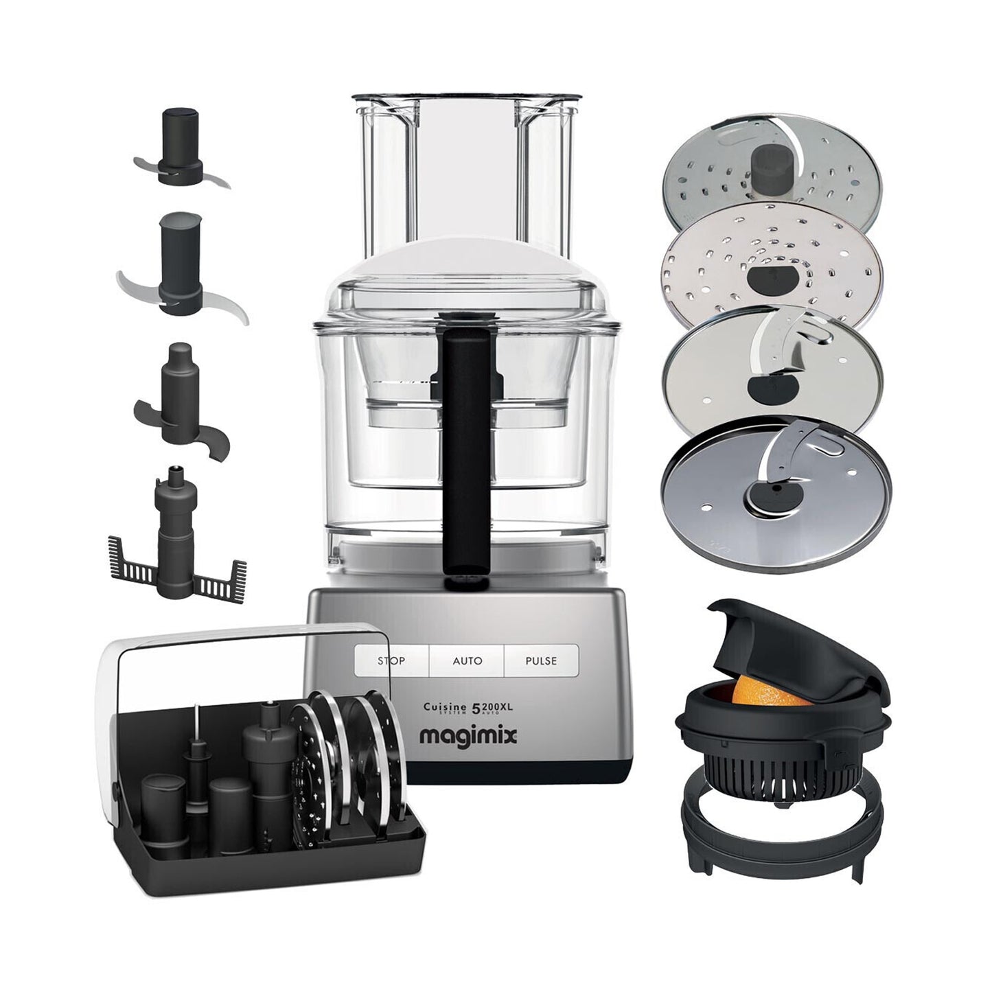 Magimix Compact 5200 XL Chrome 1100 Watt Food Processor