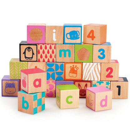 Wooden Alphabet Blocks