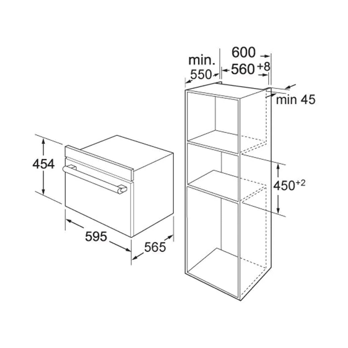 ELBA Microwave Oven 50 L Oven Convection /Grill Black