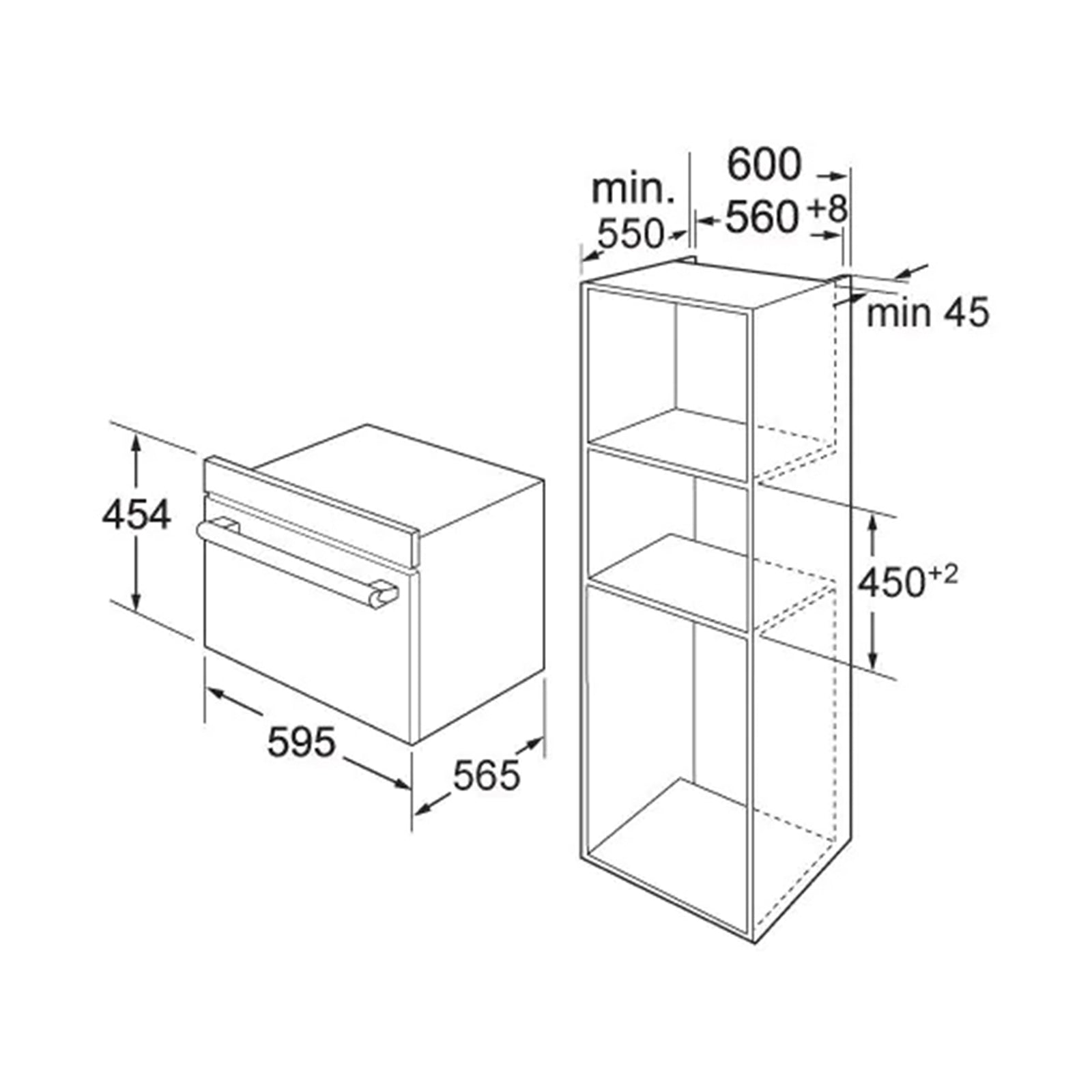 ELBA Microwave Oven 50 L Oven Convection /Grill Black