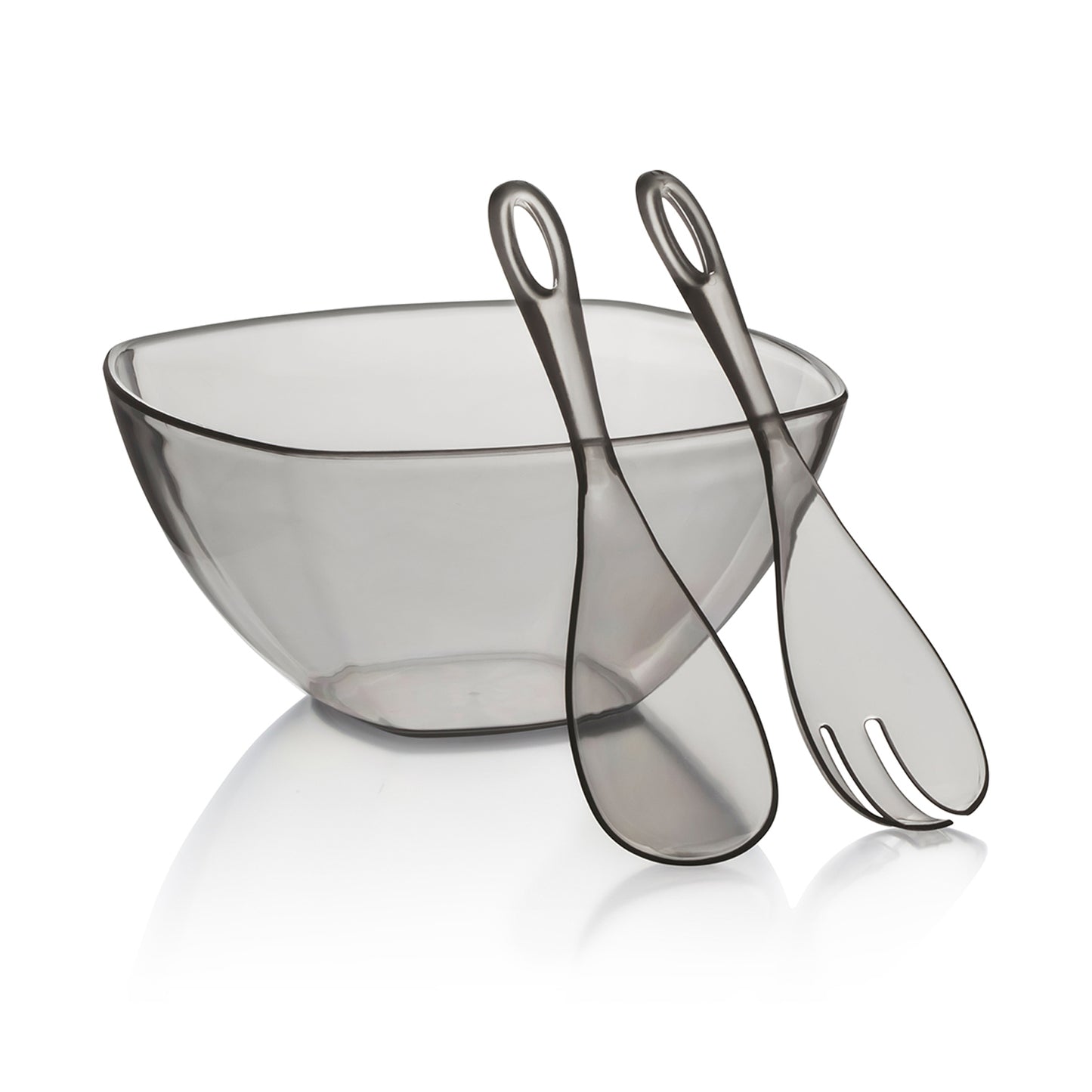 SMOKED GRAY ACRYLIC BOWL SET (3pcs) (3.35lt)