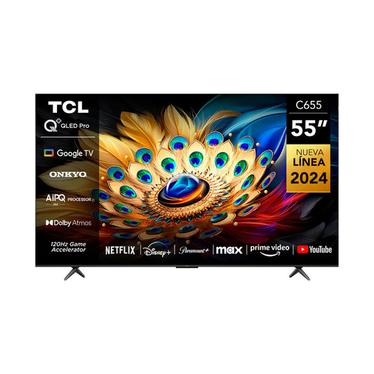 TCL QLED 55" 4K SMART GOOGLE TV