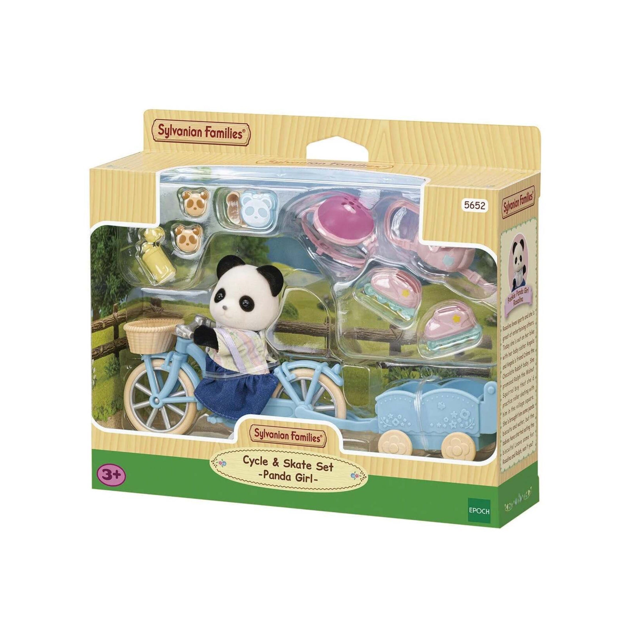 Sylvanian Families Cycle & Skate Set Panda Girl Sylvanian Families