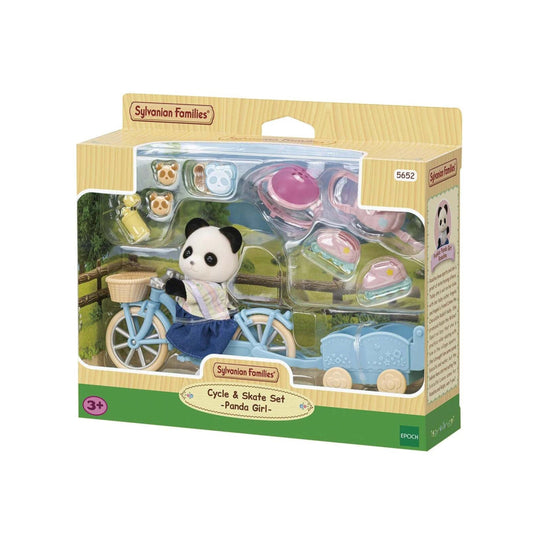 Sylvanian Families Cycle & Skate Set Panda Girl Sylvanian Families