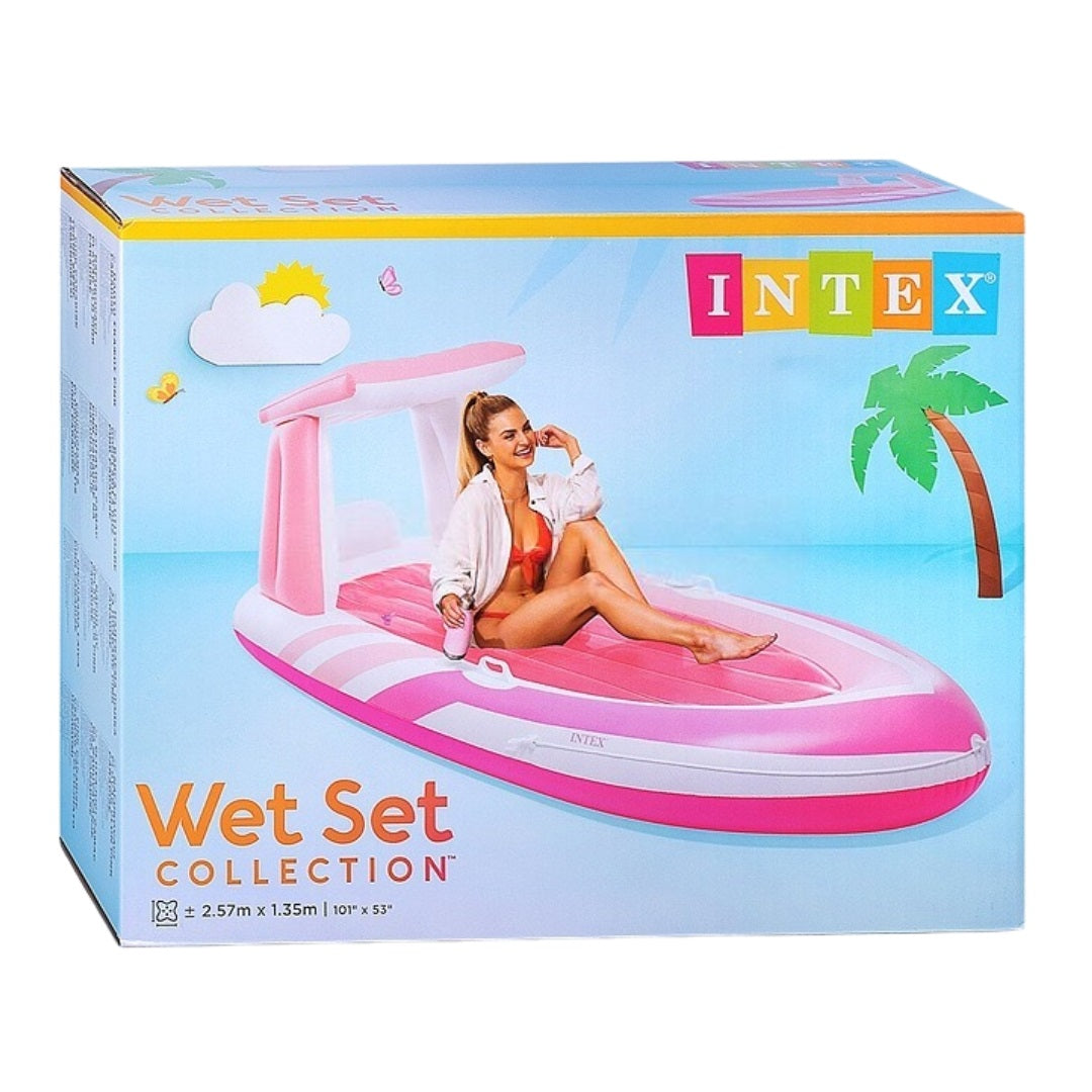 Intex Pink Paradise Boat Float Inflatable Lounge Intex