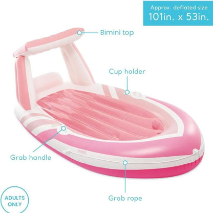 Intex Pink Paradise Boat Float Inflatable Lounge Intex