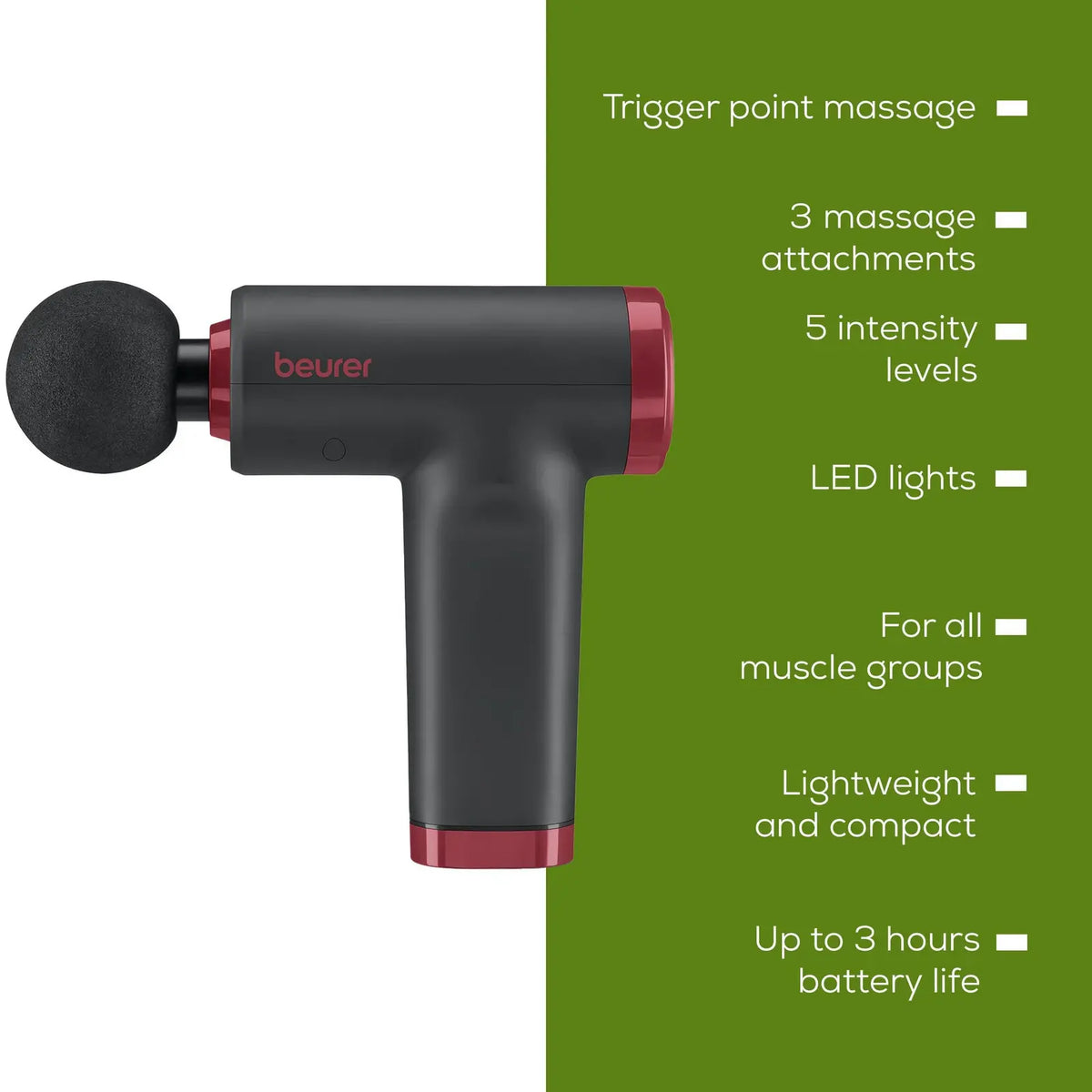 Beurer Limited Edition Massage Gun lightweight design BEURER