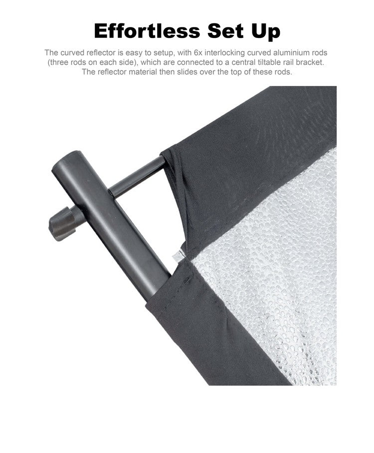 Curved Reflector 50x100cm