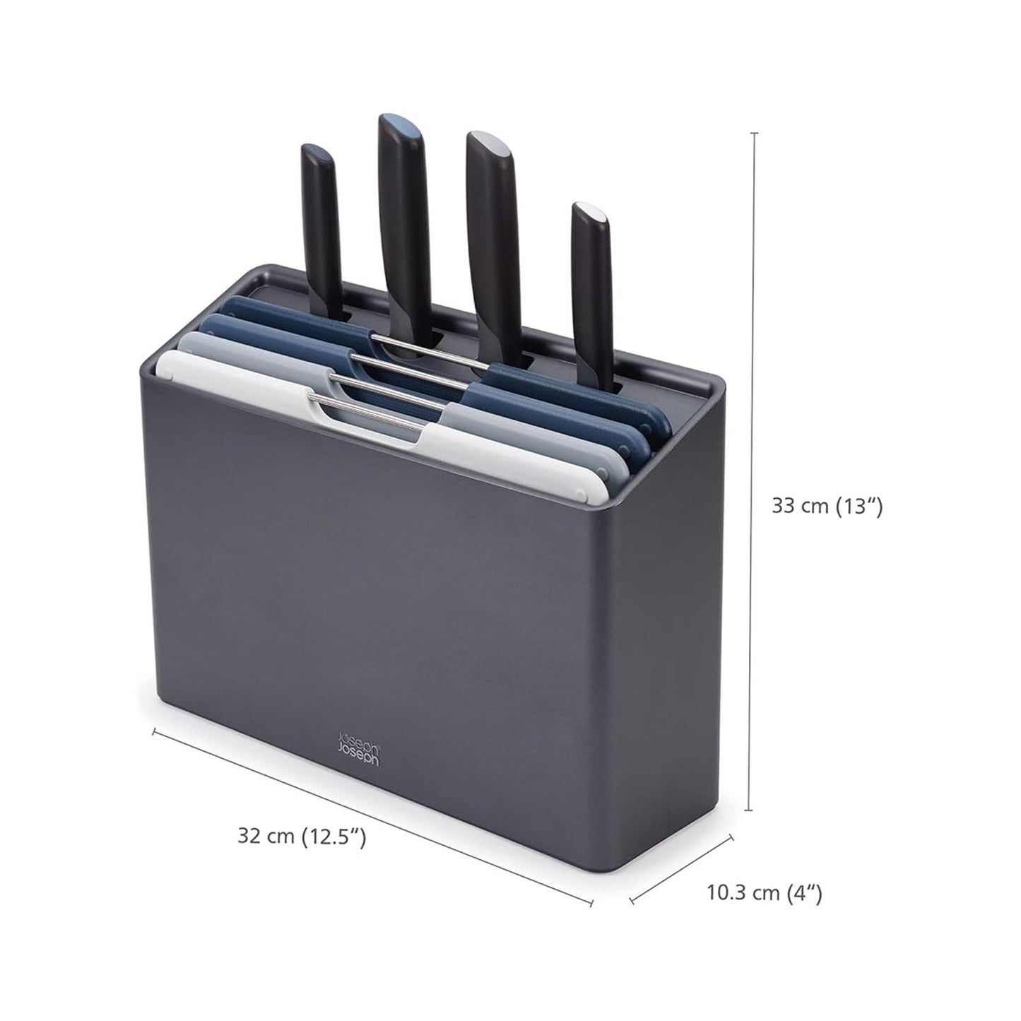 Folio Icon 8-Piece Colour coded Cutting Board Set with Japanese Stainless Steel Knives JOSEPH