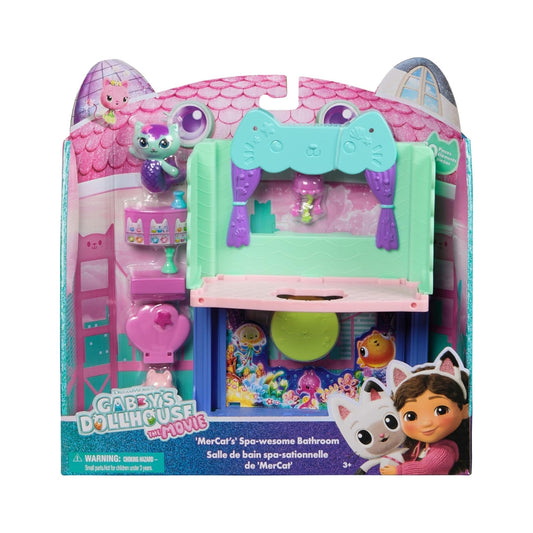 Gabby’s Dollhouse The Movie 2 MerCat's Spa-wesome Bathroom (Assorted) Spin Master