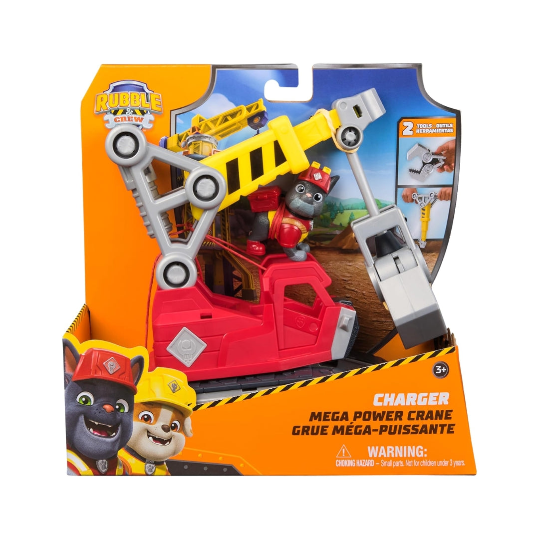 Paw Patrol Rubble & Crew Charger Mega Power Crane Spin Master