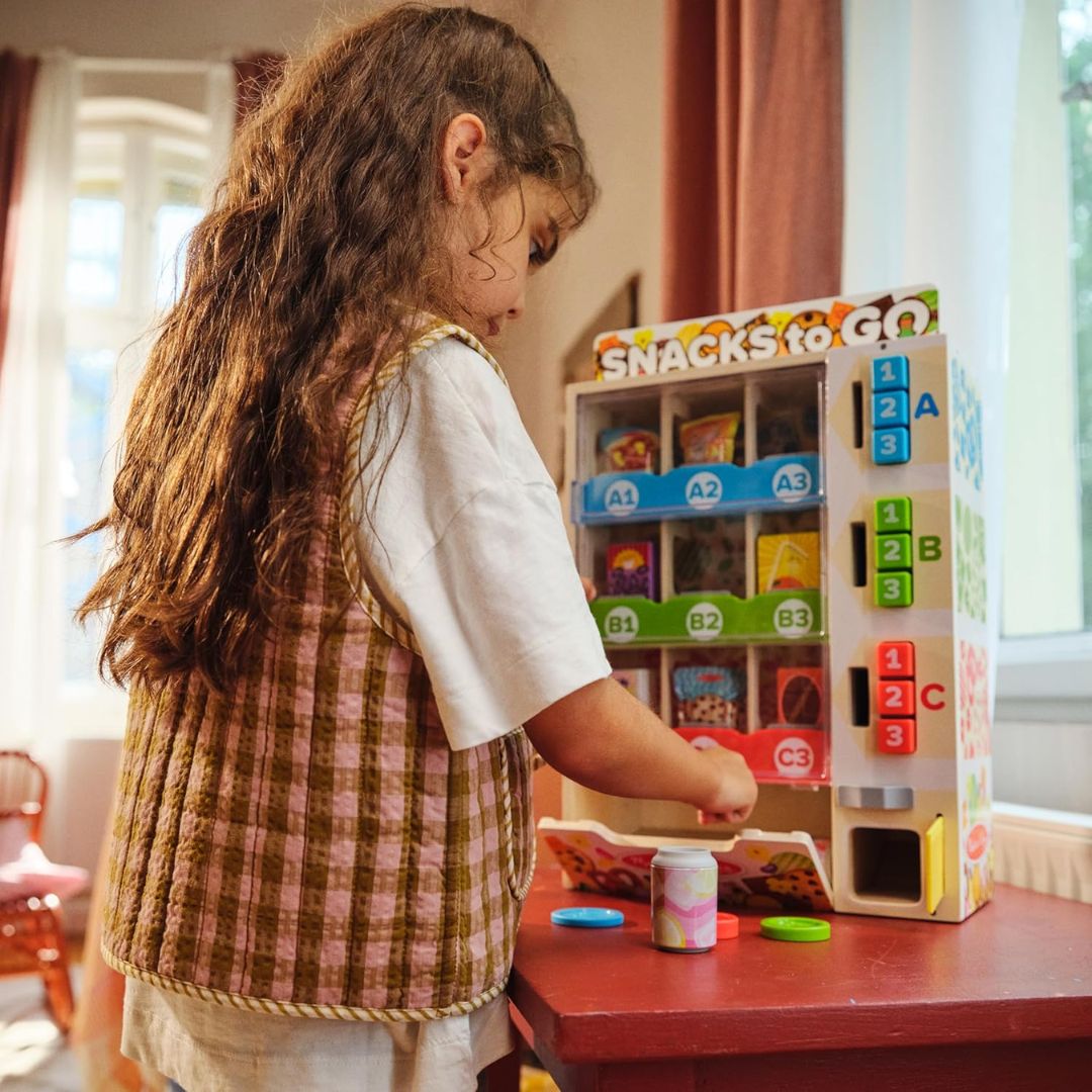 Melissa & Doug Sort-Stock-Select Wooden Vending Machine Melissa & Doug
