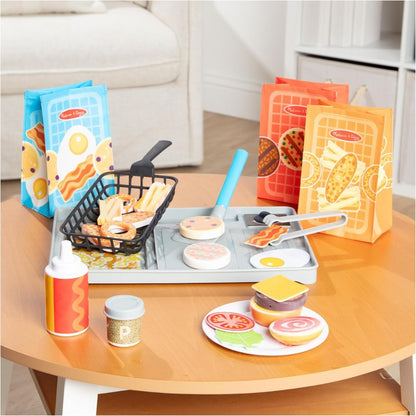 Melissa & Doug Flip & Fry Grill Play Set with Water Melissa & Doug