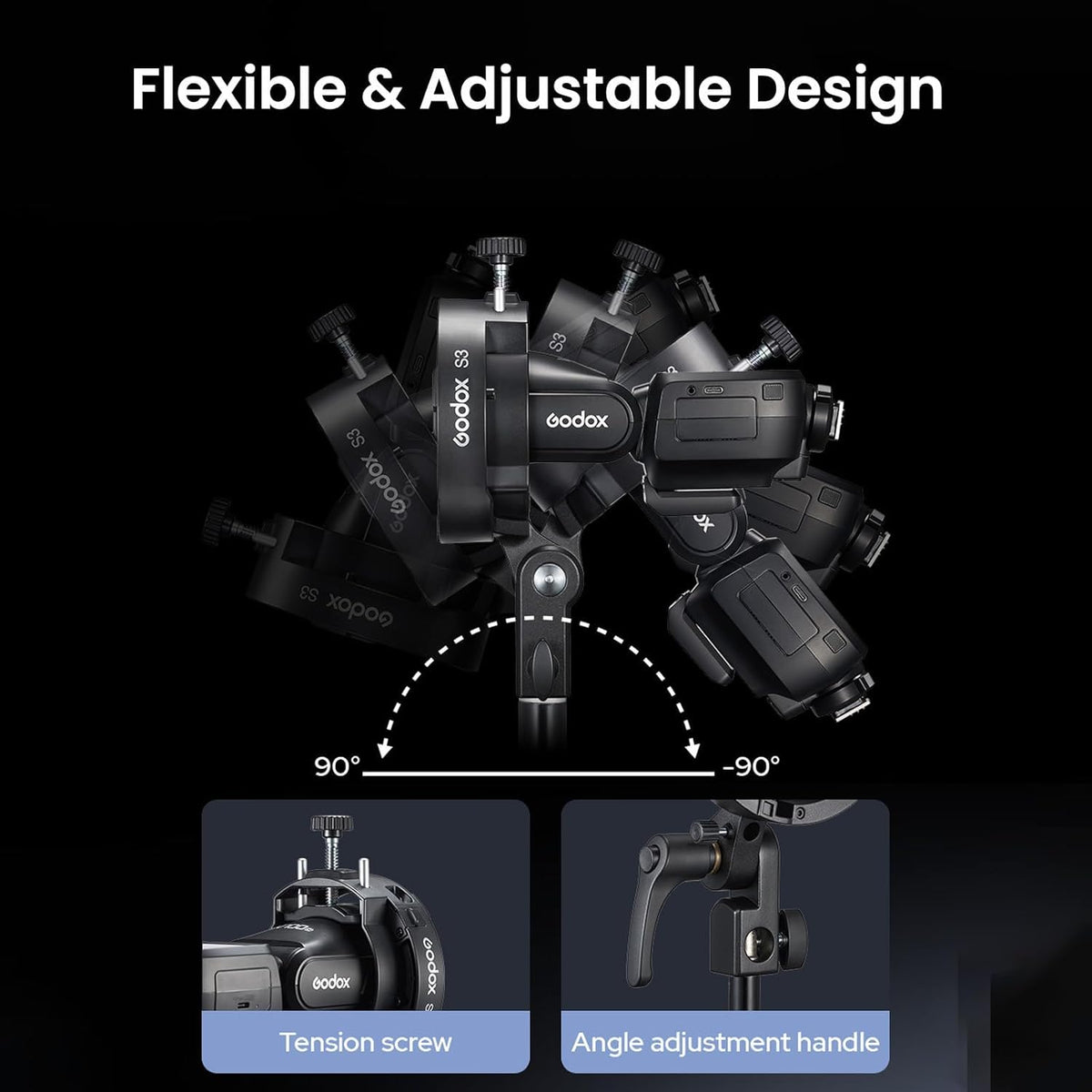 Godox S3 Speedlite Bracket