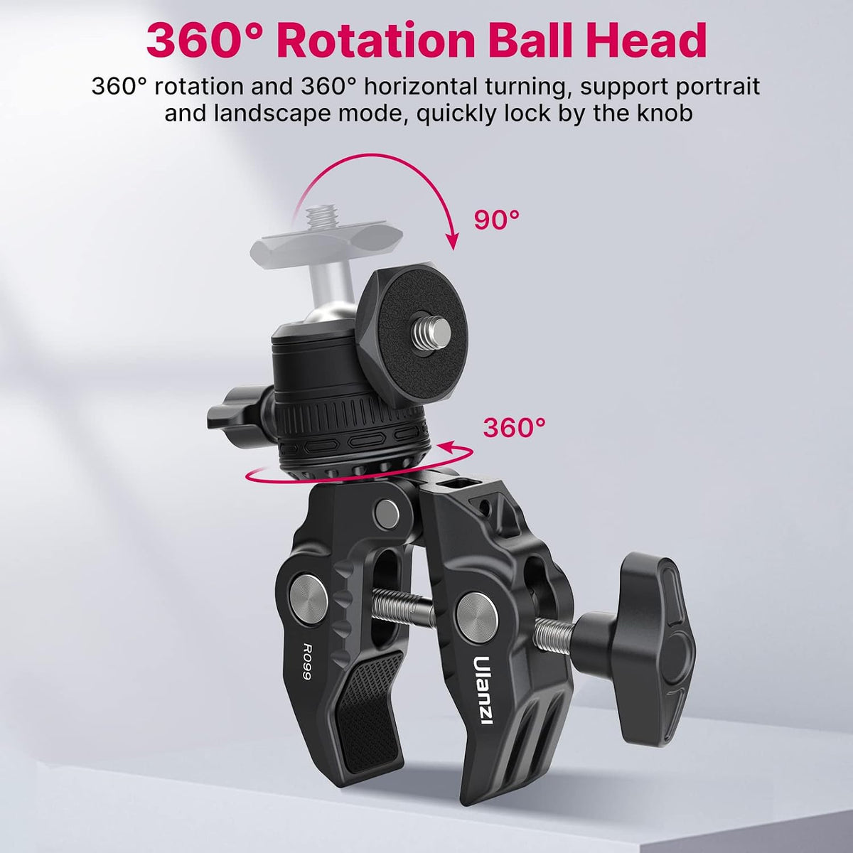 Ulanzi R099 Super Clamp with Mini Ball Head