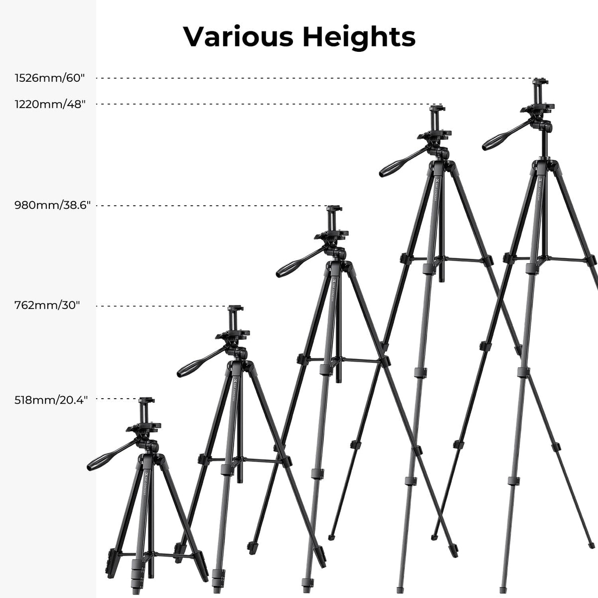 K&F Travel Tripod 1.5m