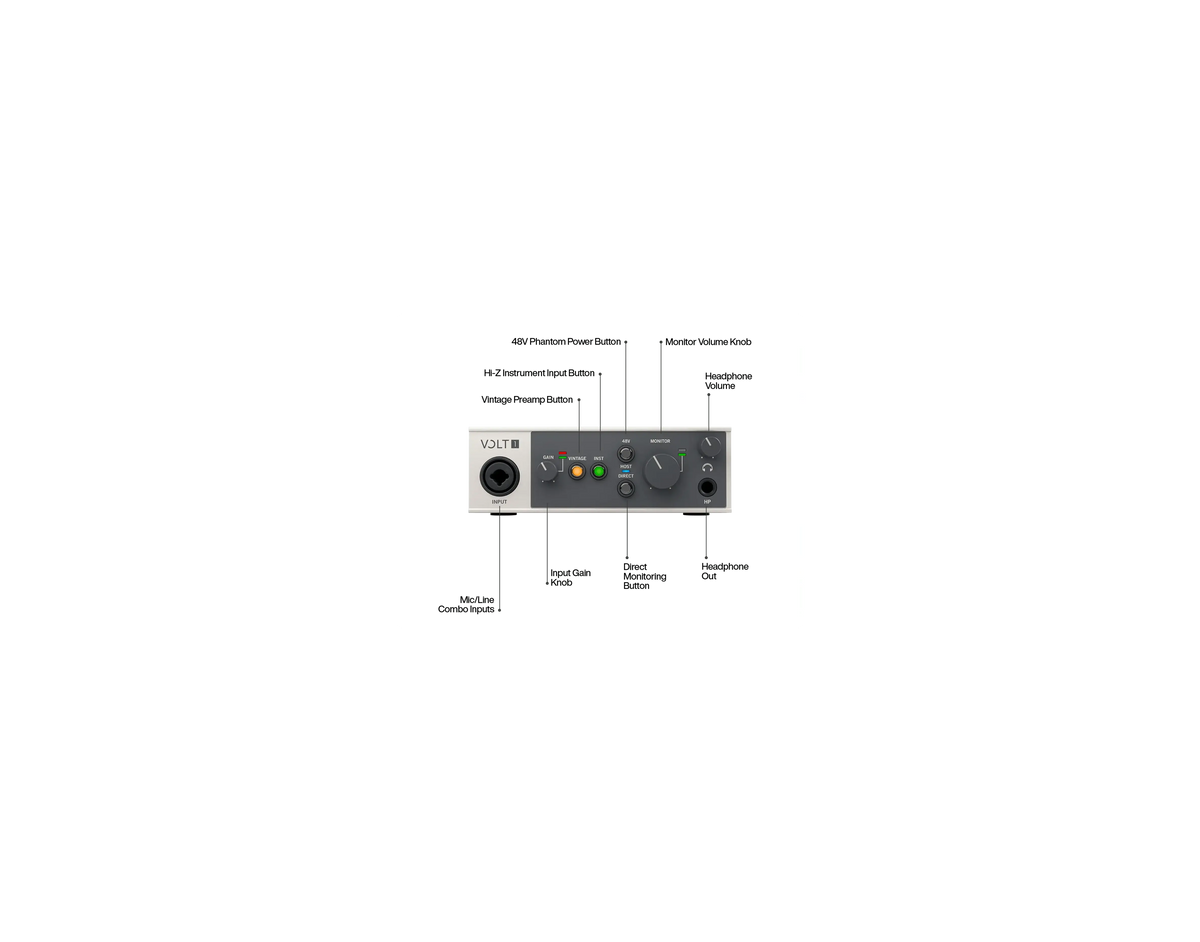Universal Audio Volt 1 USB Audio Interface UNIVERSAL AUDIO