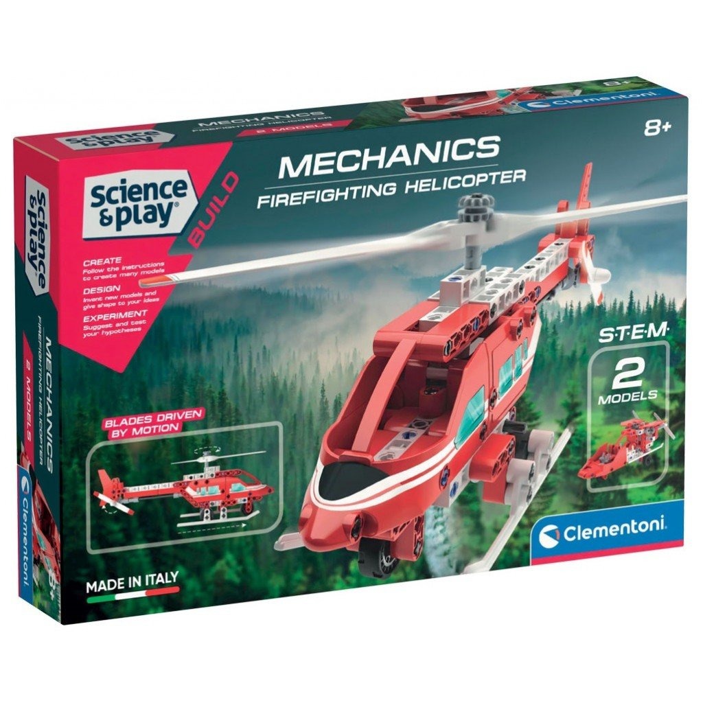 Clementoni Mechanics Firefighting Helicopter Clementoni