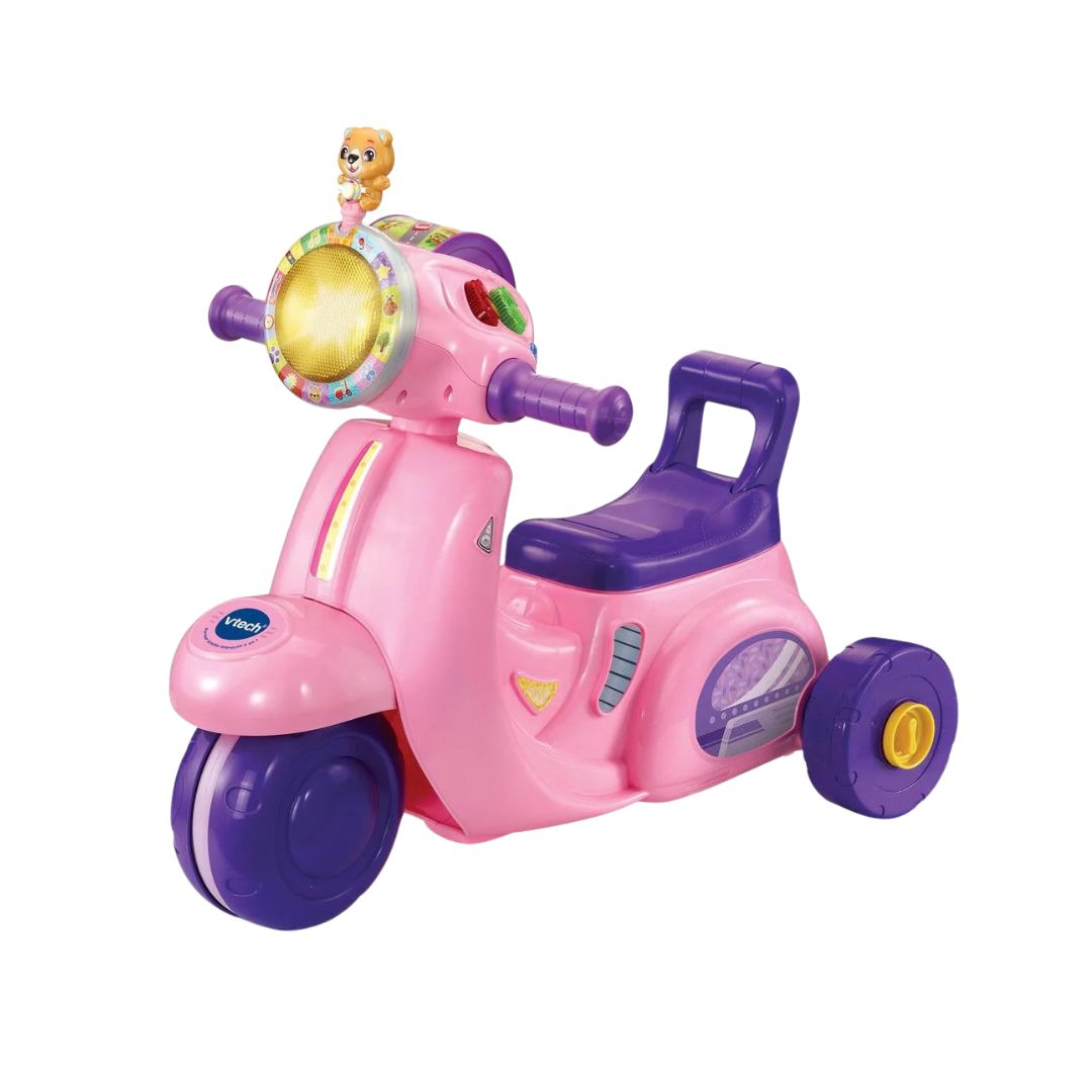 Vtech 3 En 1 Interactif Scooter Pink Ride-On Vtech