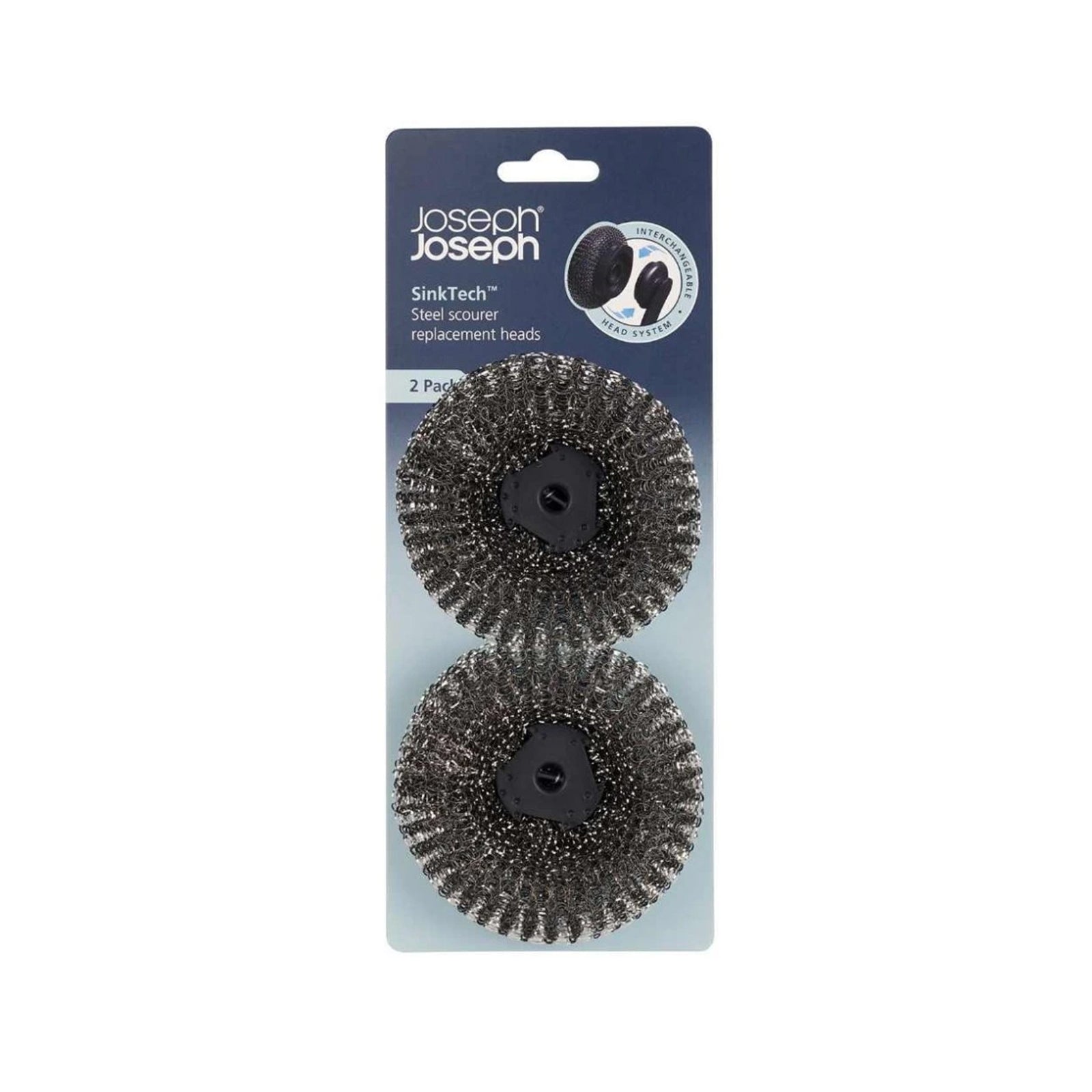 Joseph Joseph Sink Tech Steel Scourer Repl.Heads JOSEPH