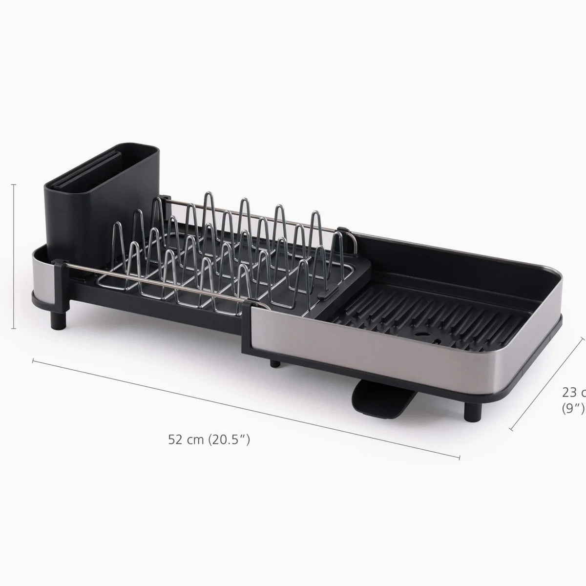 Joseph extend Slim Steel Dish Rack Grey JOSEPH