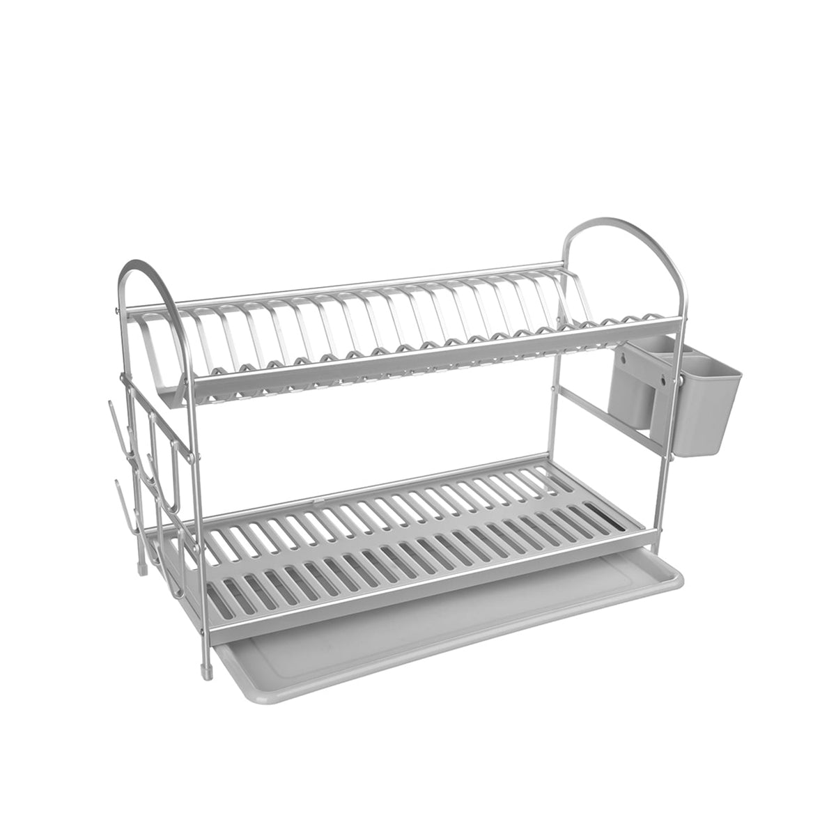 Aluminum dish rack Large two-tier