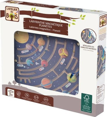Magnetic Labyrinth Wooden Planets Atelier Du Bois