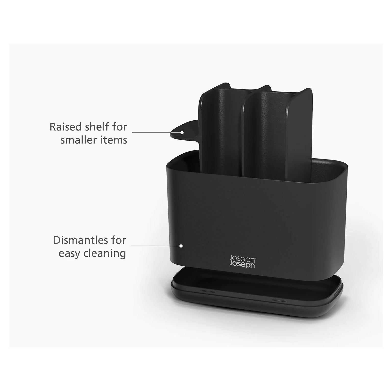 Joseph Joseph Easy Store Large Toothbrush Caddy Black