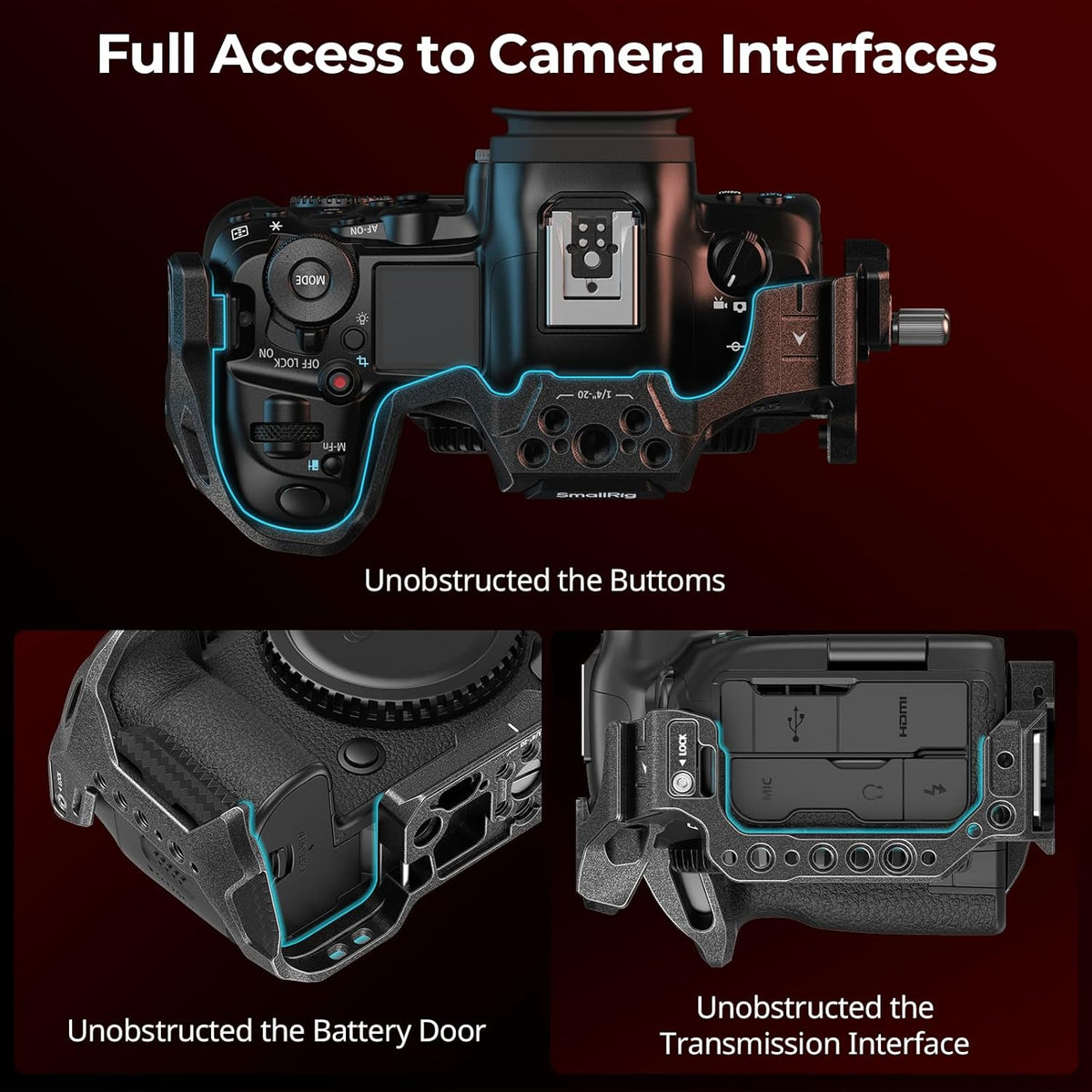 SmallRig "Black Mamba" Camera Cage for R5 Mark II