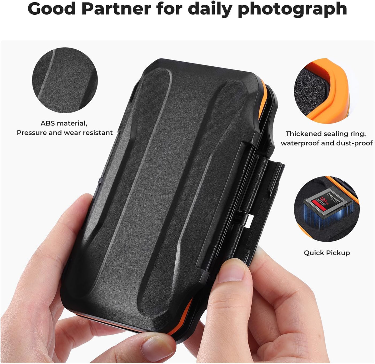 K&F 6 Slots XQD Cfexpress Type-B Card Holder