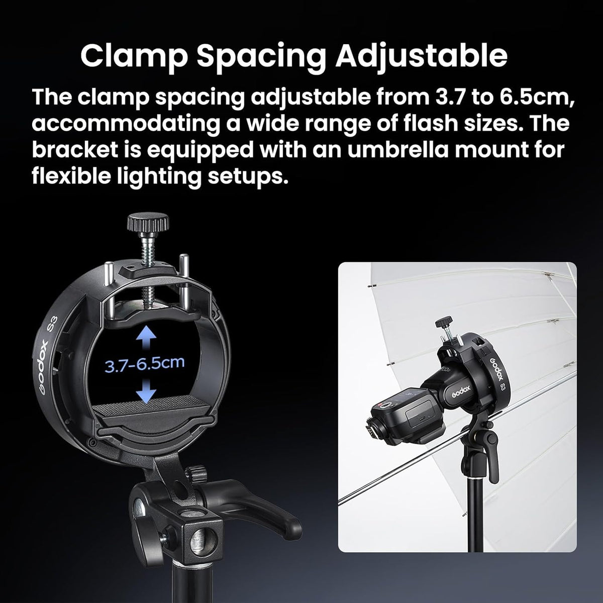 Godox S3 Speedlite Bracket