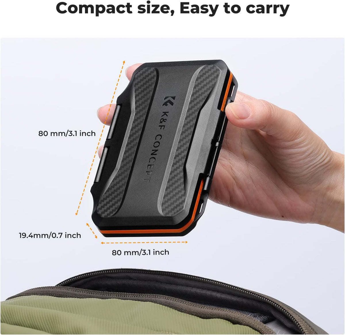 K&F 6 Slots XQD Cfexpress Type-B Card Holder