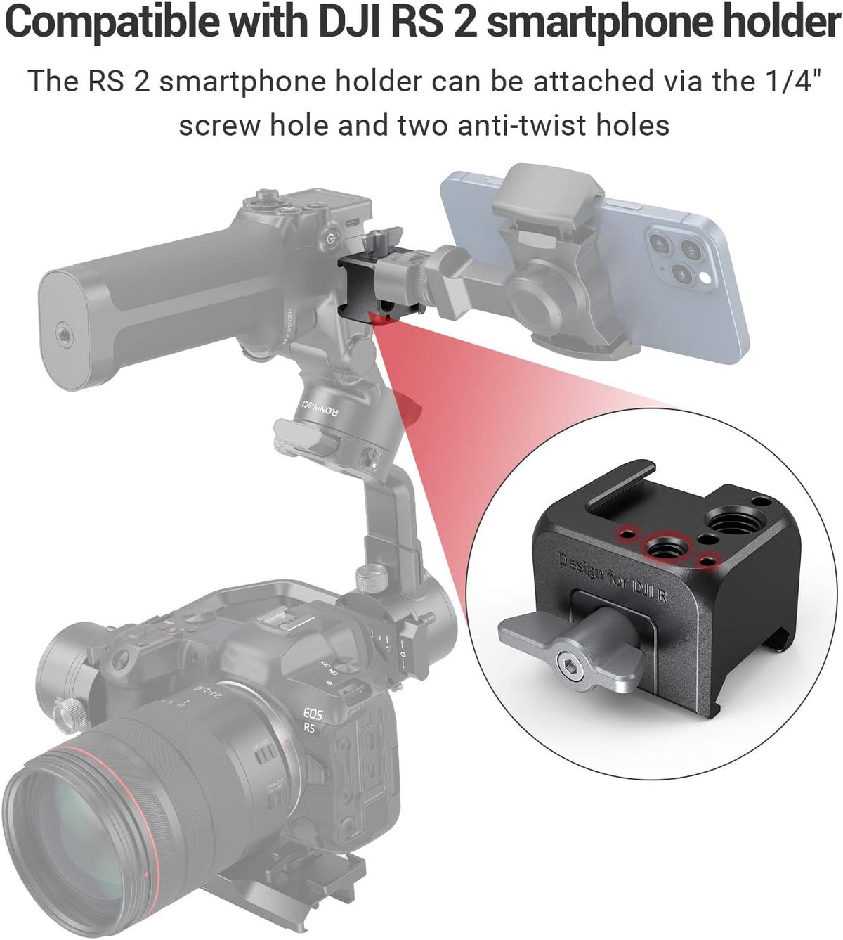SmallRig NATO Clamp Accessory Mount for DJI RS Series