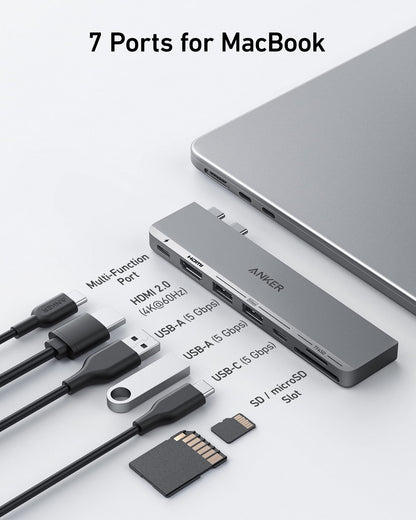 ANKER S547 USB-C 7-IN-2 HUB Gray