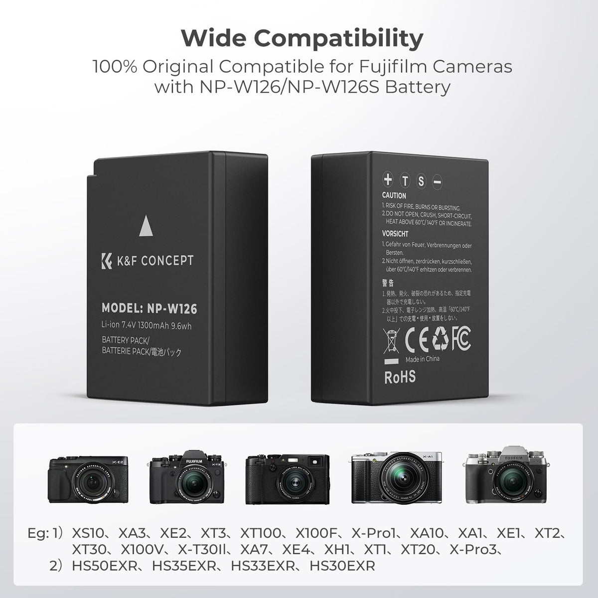 K&F NP-W126S Battery