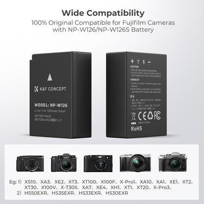 K&F NP-W126S Battery