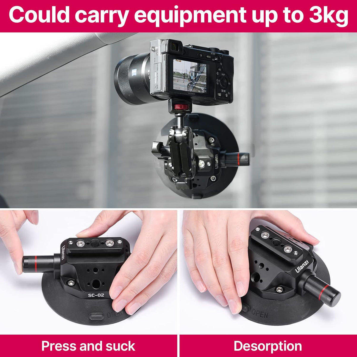 Ulanzi Heavy-Duty Suction Mount 4.5"
