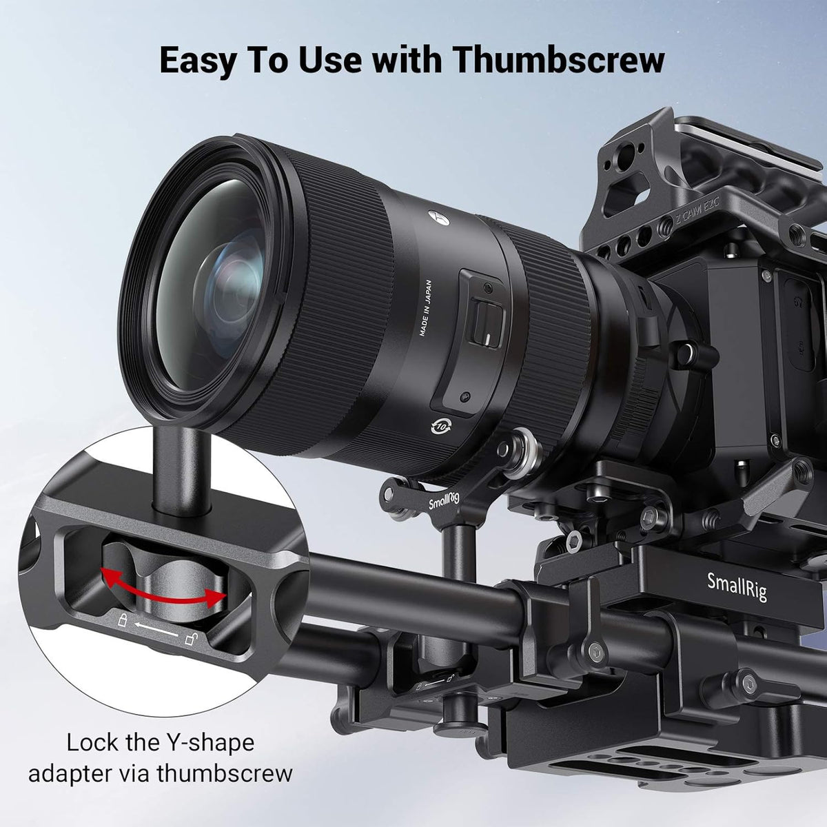 SmallRig Universal 15mm LWS Rod Mount Lens Support