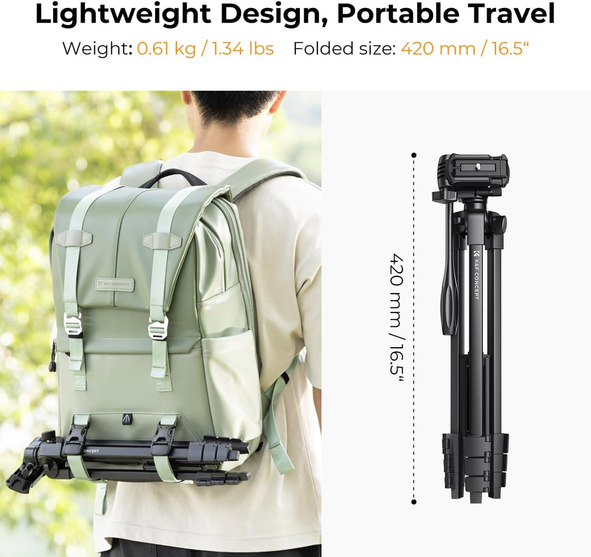 K&F Travel Tripod 1.5m
