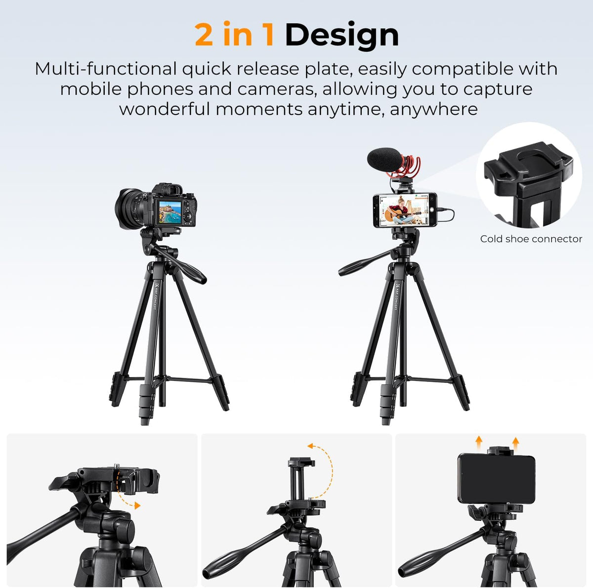 K&F Travel Tripod 1.5m