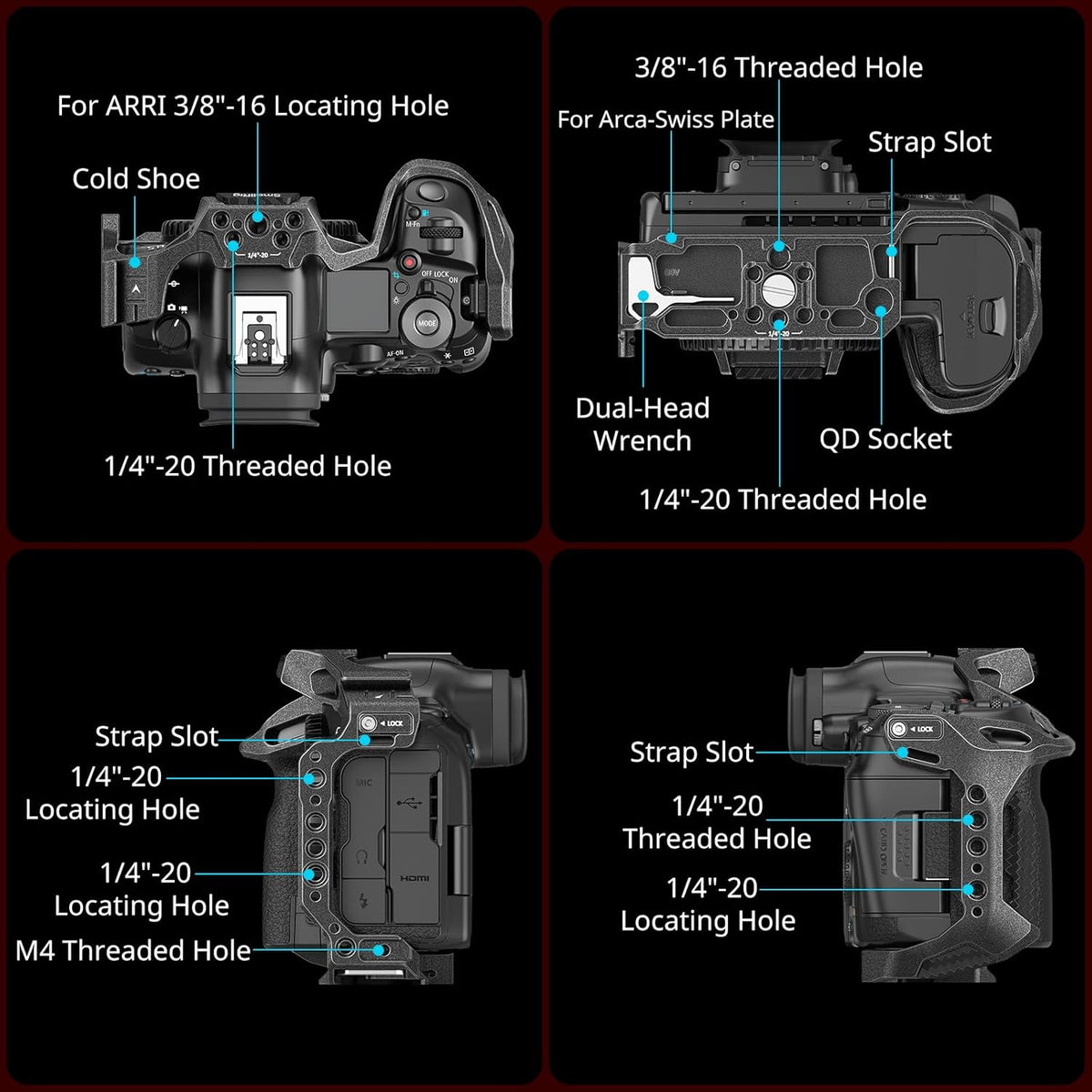 SmallRig "Black Mamba" Camera Cage for R5 Mark II